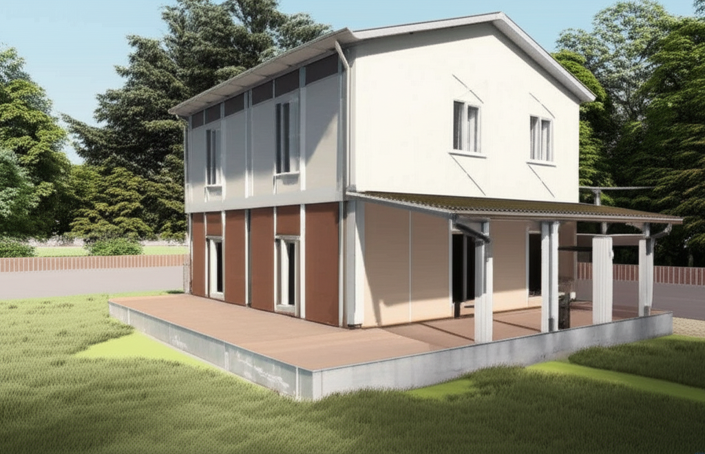 İki Katlı 75m² Prefabrik Ev