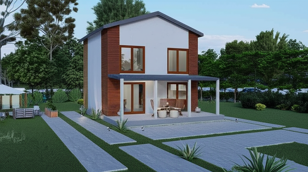 İki Katlı 100m² Prefabrik Ev